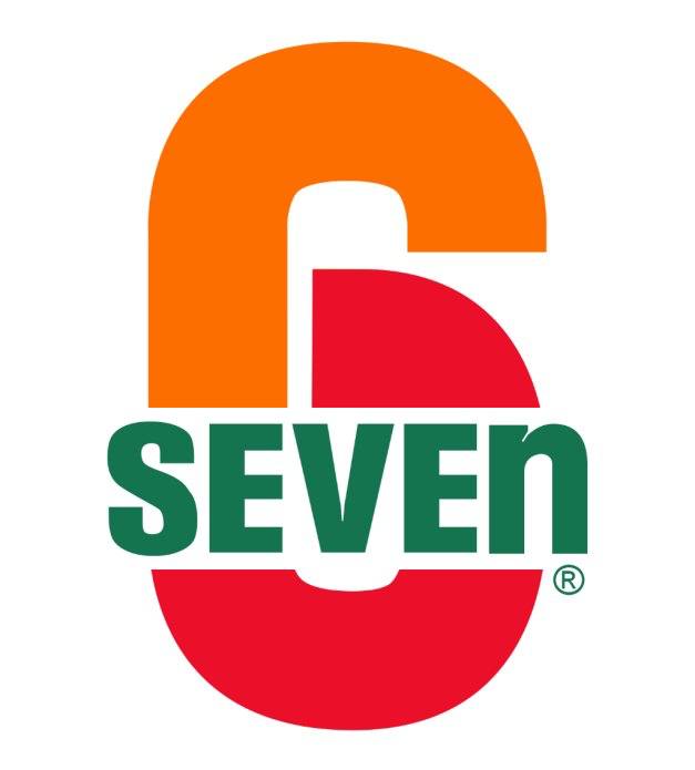 Логотип 7-Eleven с надписью seven на белом фоне