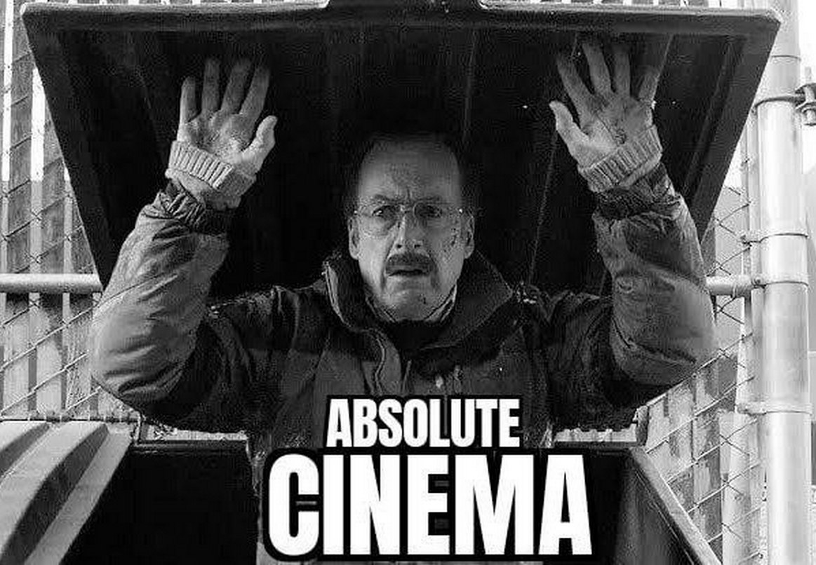 Absolute cinema Мужчина, вылезающий из мусорного бака