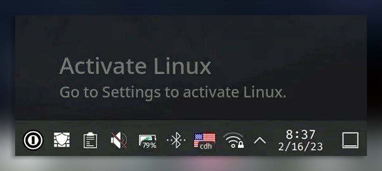 Activate Linux Уведомление в Windows о необходимости активации Linux, что выглядит как ошибка в работе операционной системы.