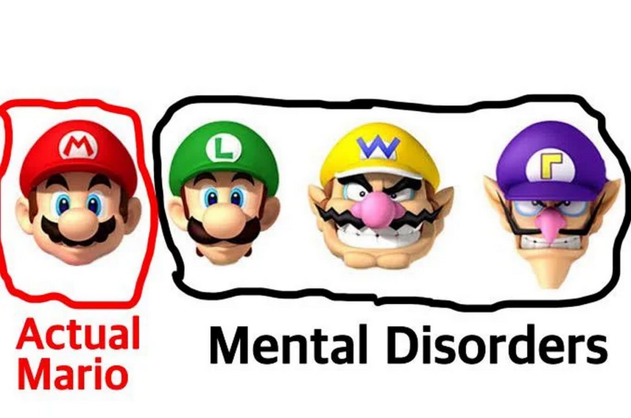 Actual Mario Mental Disorders Марио, Луиджи, Варио и Валуиджи