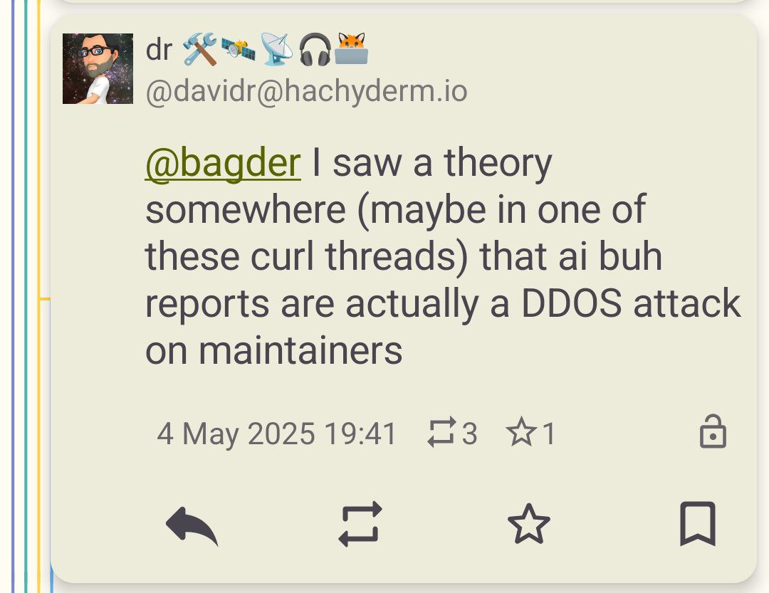 AI Buh репорты это DDoS-атака Теория о том, что отчёты об ошибках AI Buh являются DDoS-атакой на сопровождающих.