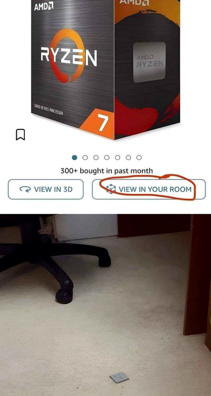 AMD Ryzen процессор view in your room Процессор AMD Ryzen, который так мал, что поместится в вашей комнате