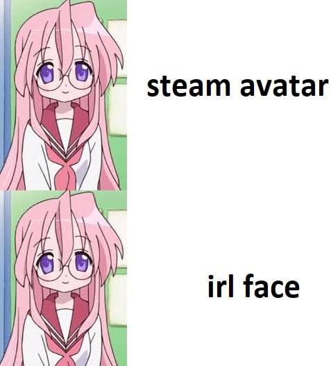 Аниме девочка Steam avatar IRL face Аниме девочка как аватар в Steam и в реальной жизни