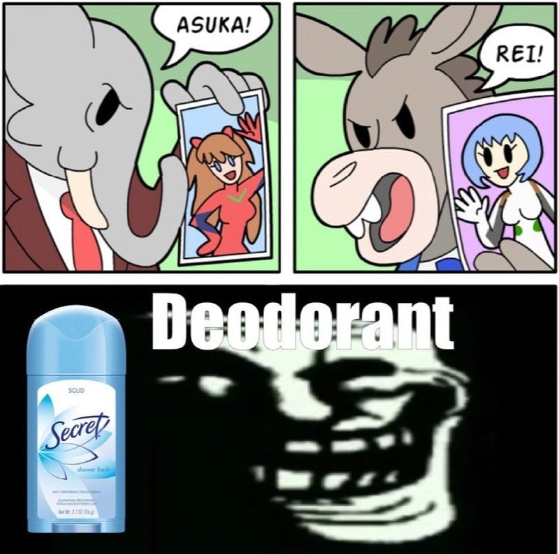 Асука! Рей! Дезодорант! Мем про Асуку, Рей и дезодорант