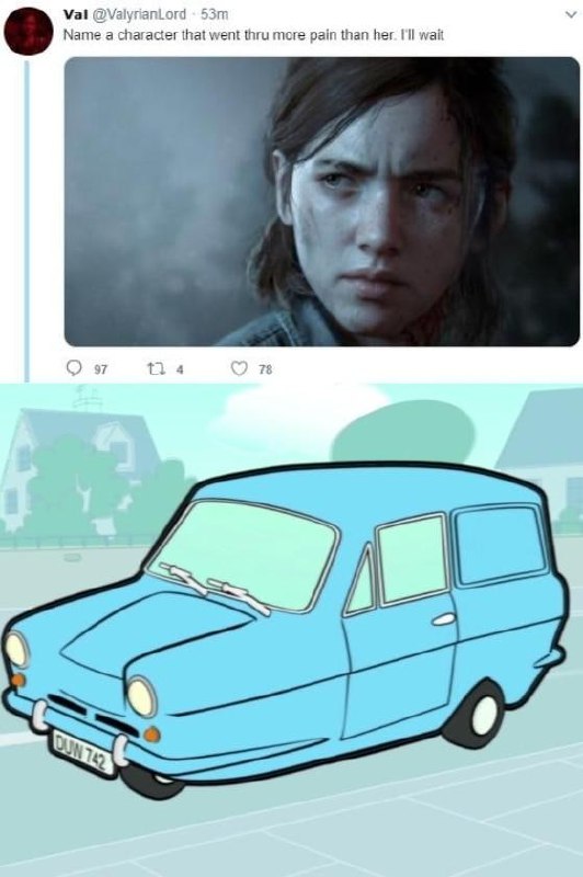 Авто-рикша мистера Бина Авто-рикша мистера Бина из мультфильма и Элли из The Last of Us