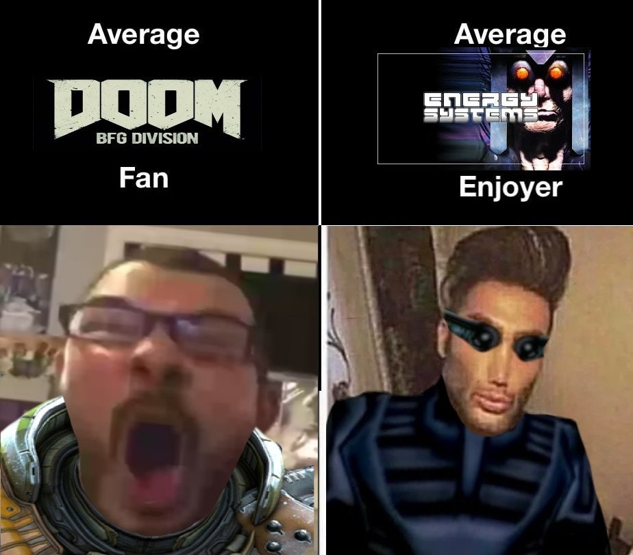 Average Doom BFG Division Fan vs. Average Energy Systems Enjoyer Средний фанат Doom BFG Division против среднего ценителя Energy Systems