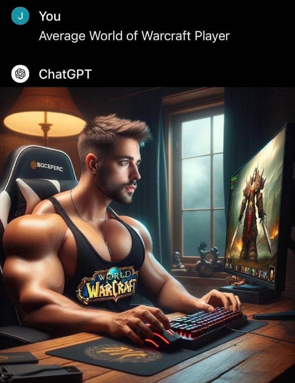 Average World of Warcraft Player Накачанный игрок в World of Warcraft