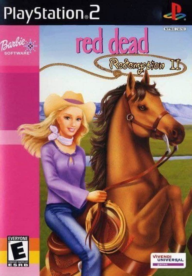 Barbie Red Dead Redemption 2 Мем с Барби в стиле Red Dead Redemption 2