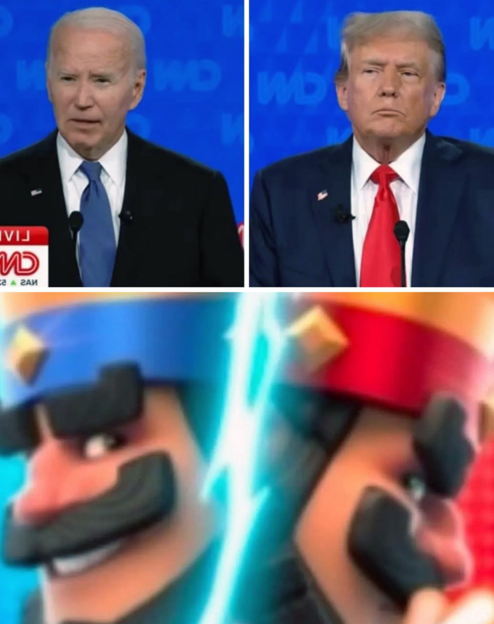 Байден и Трамп из Clash Royale Байден и Трамп из игры Clash Royale