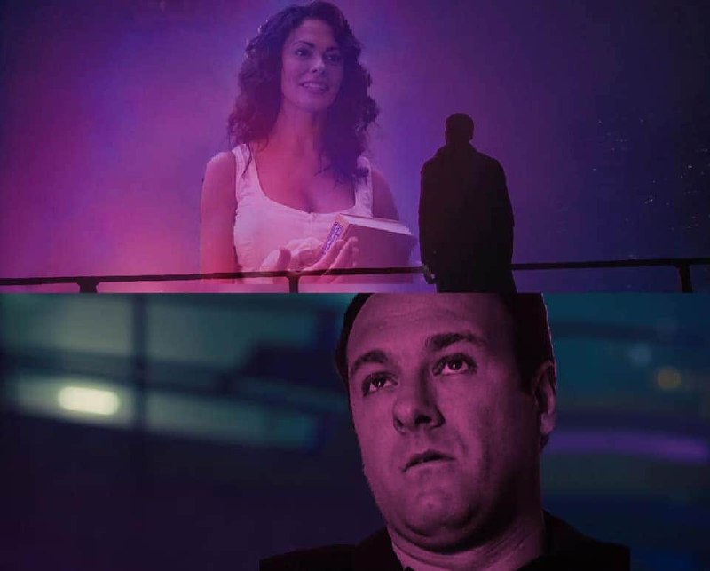 Бегущий по лезвию 2049 Джой и Кей с Тони Сопрано Джой и Кей из фильма "Бегущий по лезвию 2049" и Тони Сопрано из сериала "Клан Сопрано"