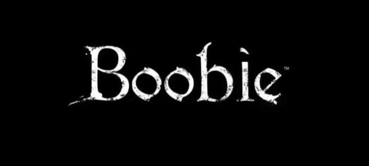Boobie логотип Логотип со словом «Boobie» в стиле хоррор-шрифта