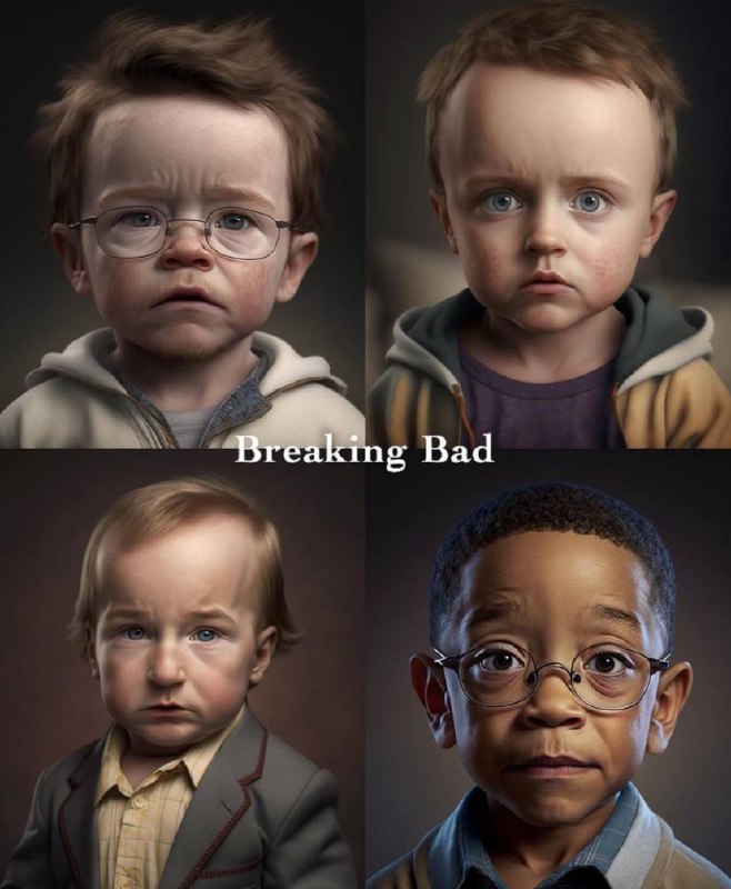 Breaking Bad в виде детей Мемы с персонажами сериала «Во все тяжкие» в образе детей