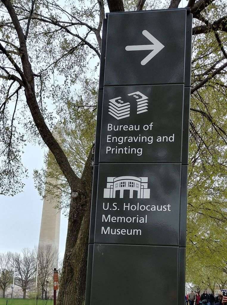 Бюро гравировки и печати Мемориальный музей Холокоста США Указатель на Бюро гравировки и печати и Мемориальный музей Холокоста США