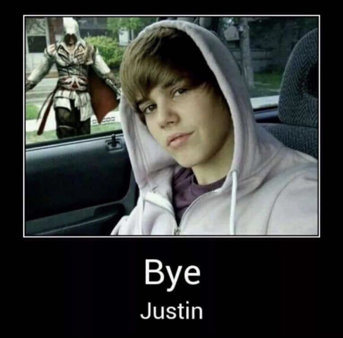 Bye Justin Прощай, Джастин Бибер и Эцио Аудиторе за окном