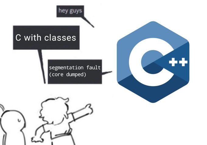 Си с классами Мем про программирование на Си с классами и ошибку segmentation fault