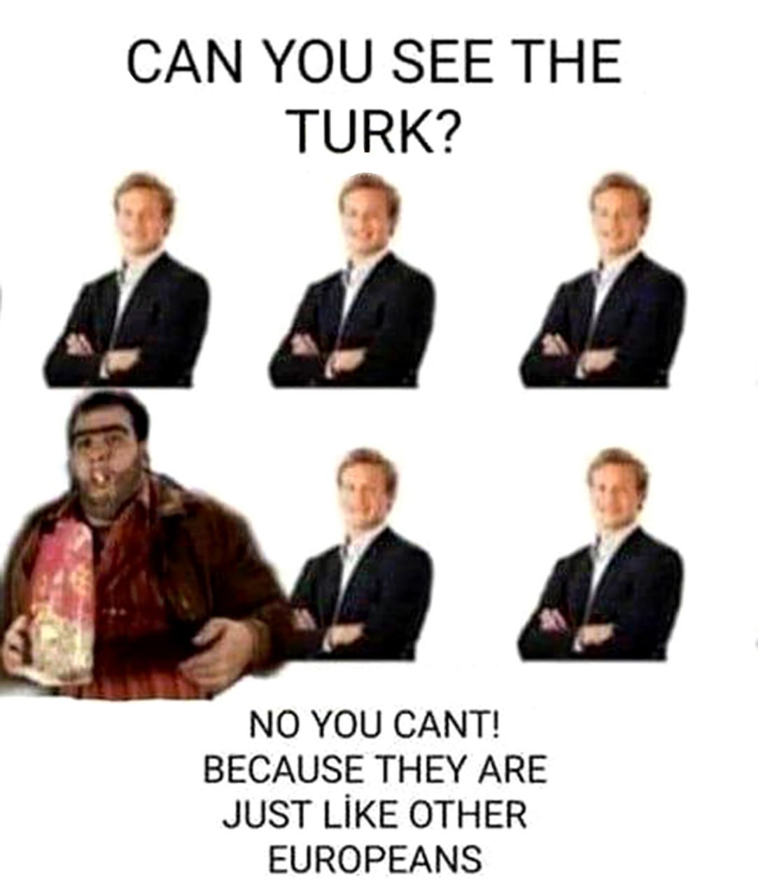 Can you see the Turk Мем с Реджепом Иведиком и европейцами