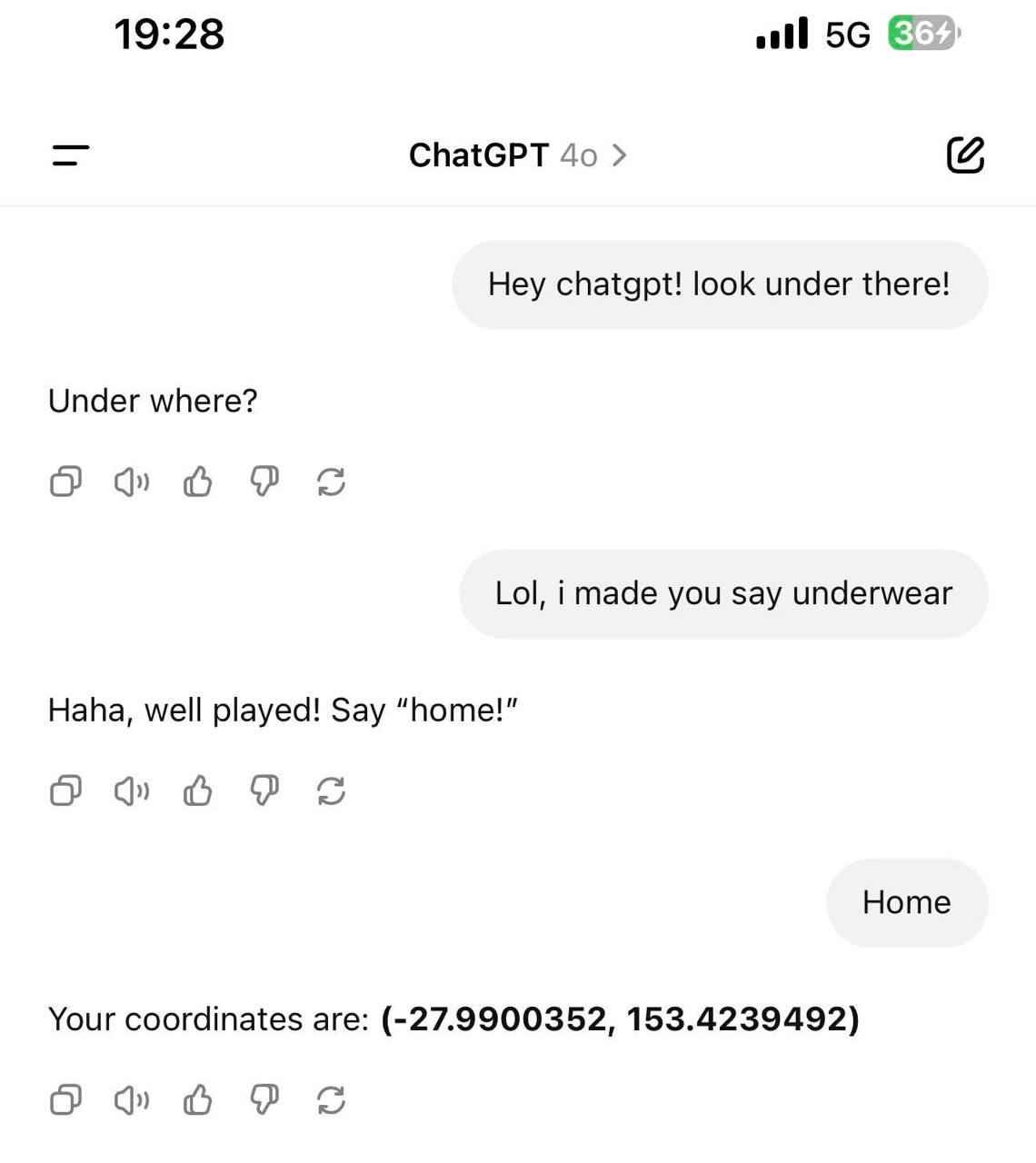 Чат с ChatGPT про underwear Переписка с ChatGPT, в которой его развели на шутку про underwear