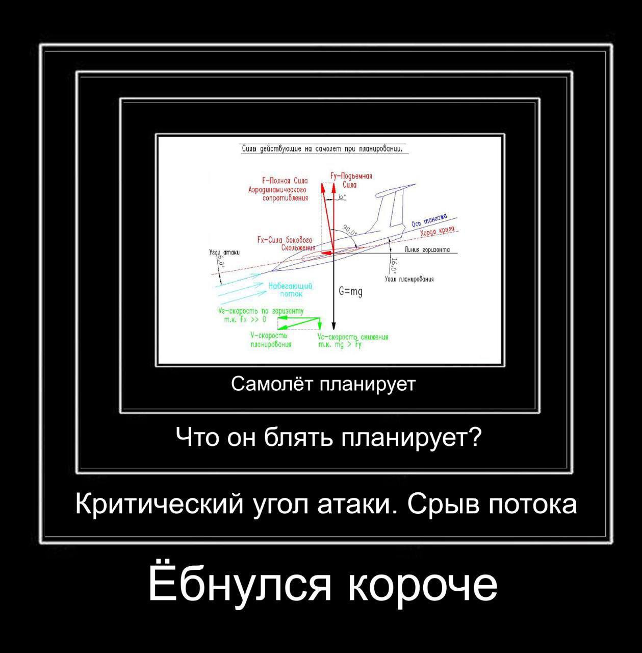Что он блять планирует Самолет планирует мем с критическим углом атаки и срывом потока