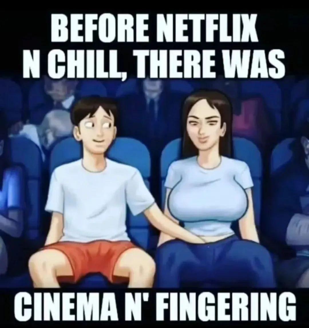 Кино n fingering До Netflix n chill было кино n fingering