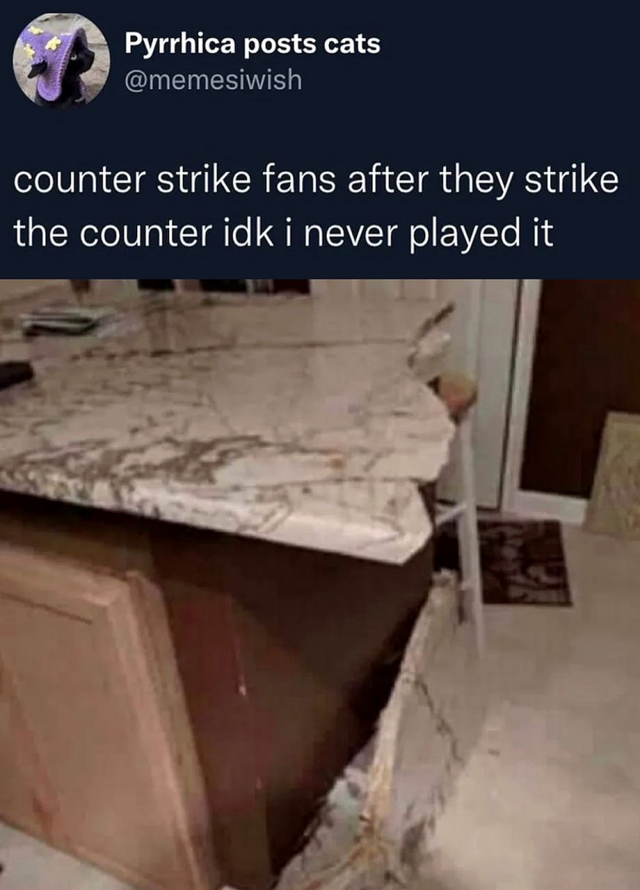 Counter strike fans after they strike the counter Мем про фанатов Counter Strike после того, как они ударяют по прилавку