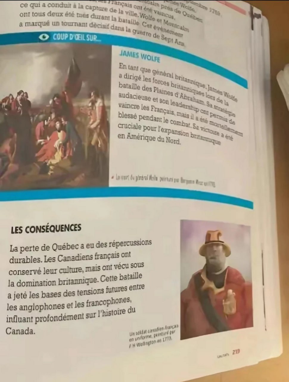 Cringe James Wolfe Мем с кринжовым Джеймсом Вульфом в учебнике истории