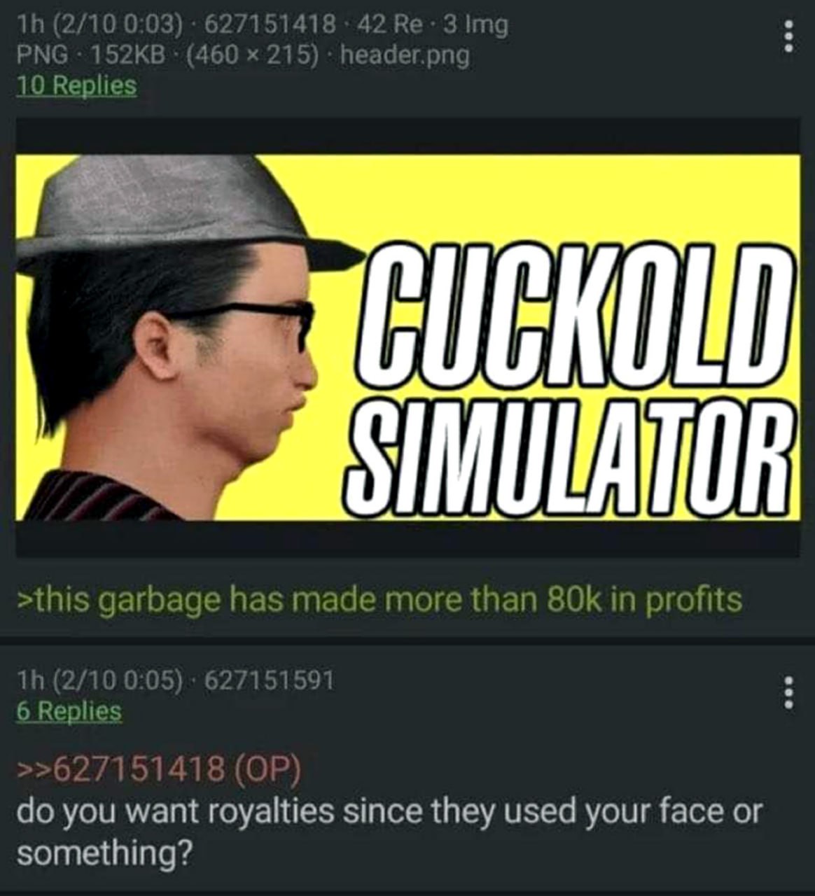 Cuckold simulator Cuckold simulator и комментарии к нему на 4chan