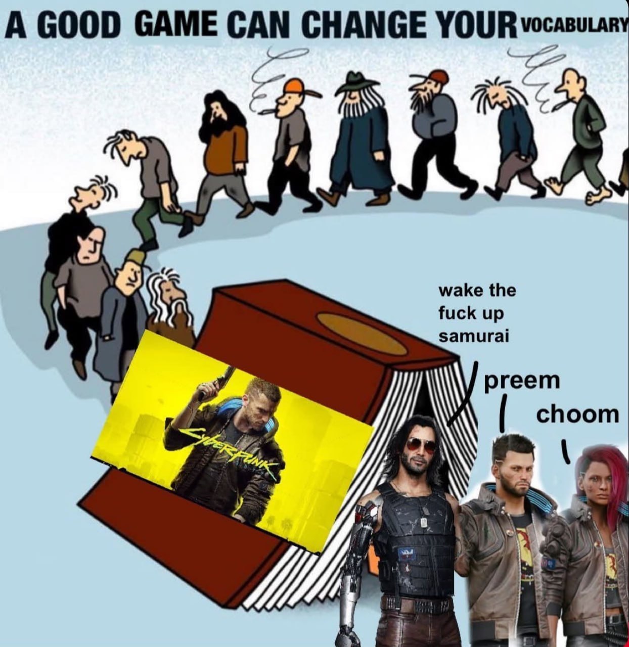Cyberpunk 2077 меняет словарный запас игрока: wake the fuck up, samurai, preem и choom становятся частью повседневной речи