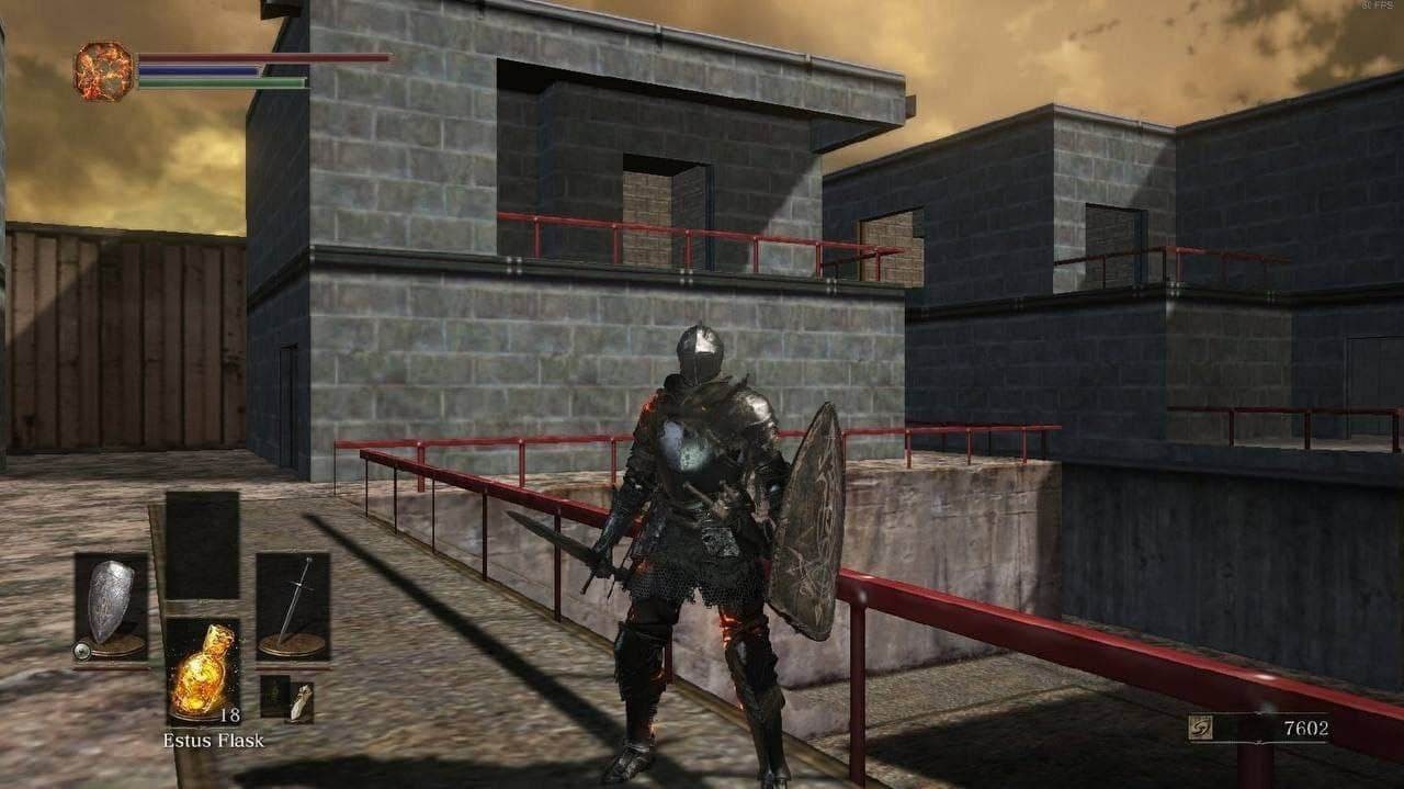 Dark Souls с графикой из первой Half-Life Мем с персонажем Dark Souls в графике из первой Half-Life