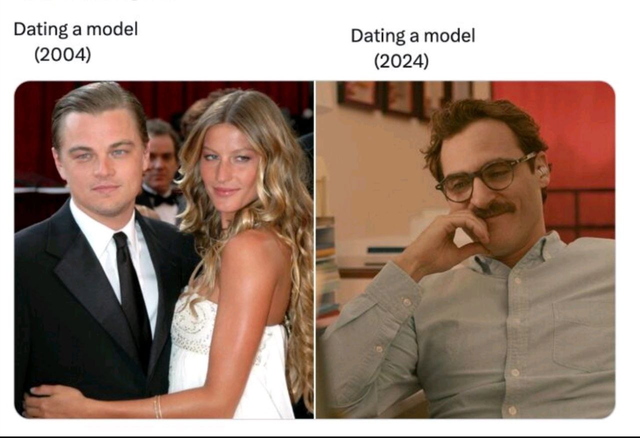 Dating a model 2004 vs 2024 Свидания с моделью в 2004 году против свиданий с моделью в 2024 году