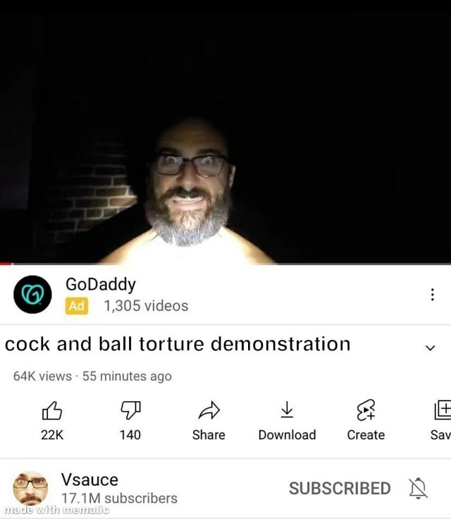 Демонстрация пыток яиц Майкл Стивенс из Vsauce смотрит видео "демонстрация пыток яиц" с устрашающим выражением лица.