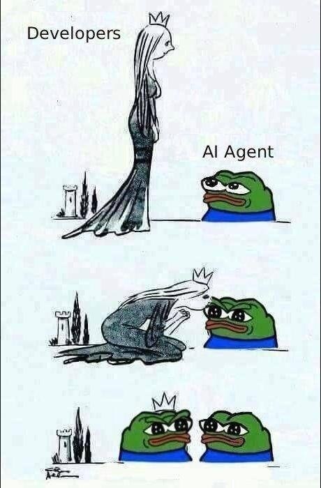 Разработчики сначала смотрят свысока на AI Agent, но затем склоняются перед ним и уступают ему своё место