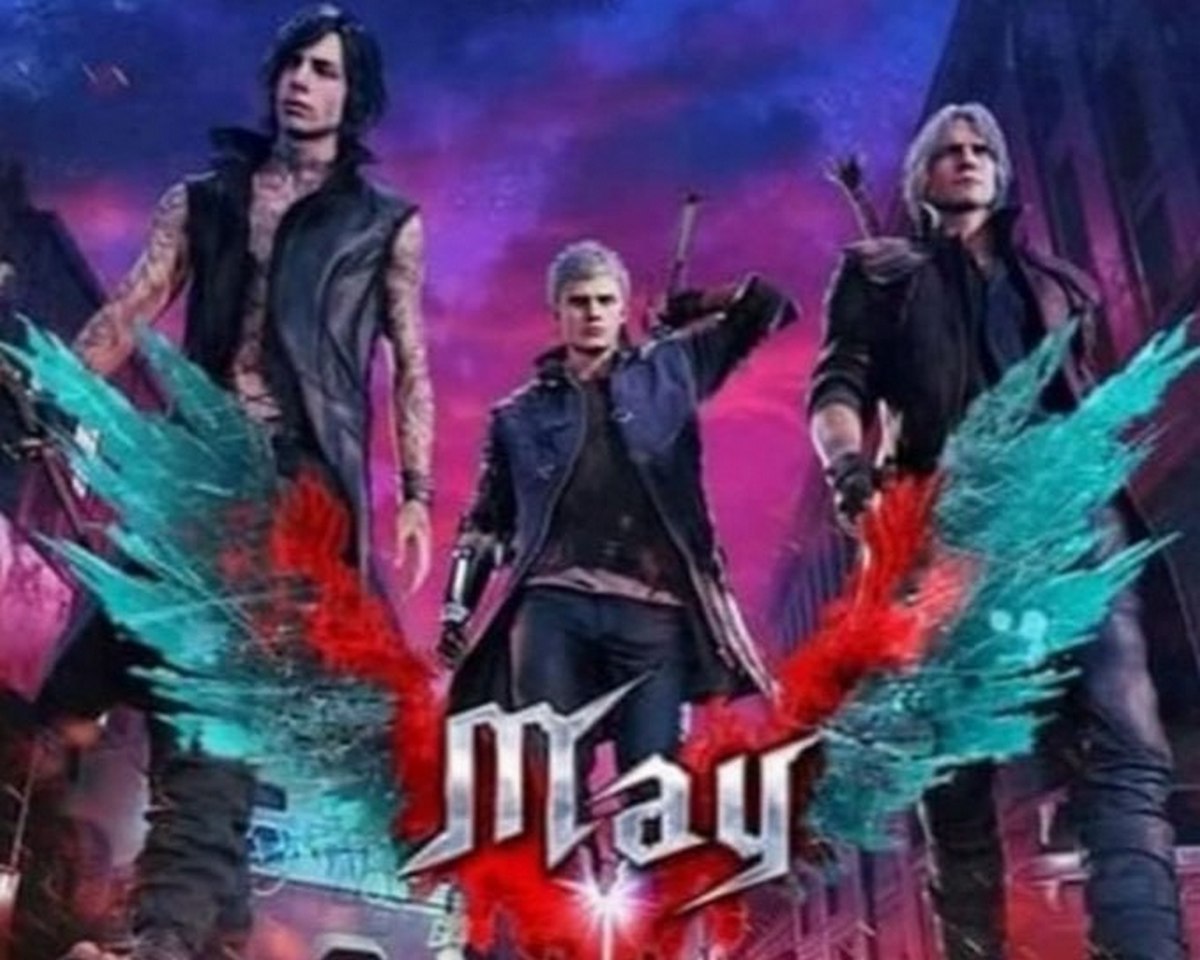 Devil May Cry May Постер Devil May Cry с надписью May на переднем плане