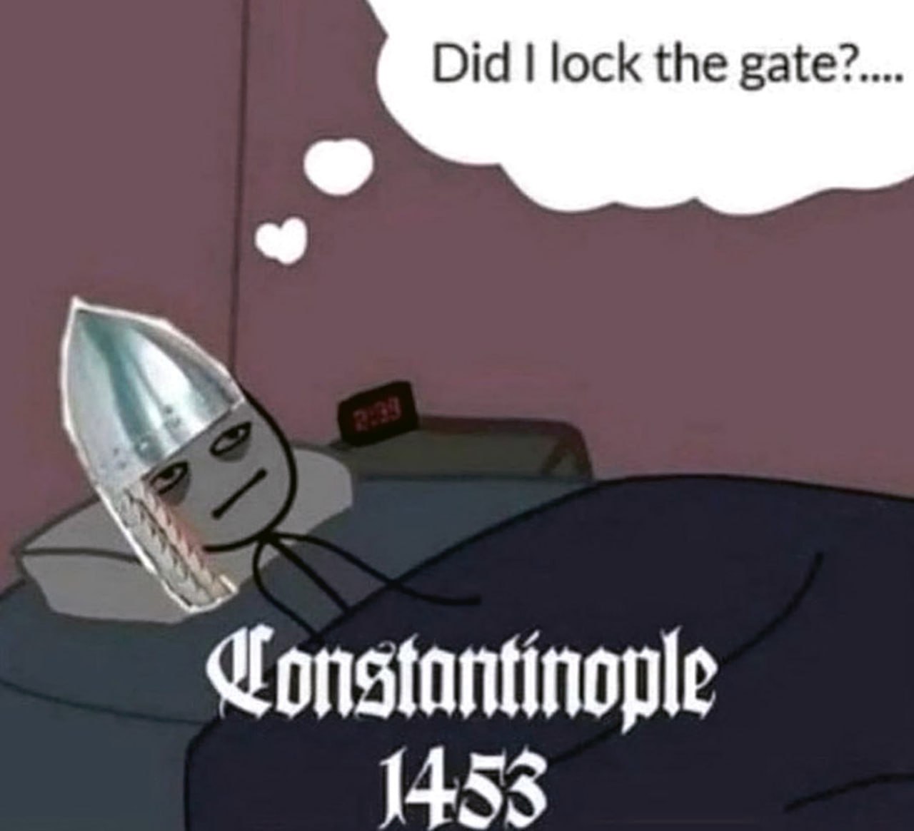 Did I lock the gate Constantinople 1453 Рыцарь, который не запер ворота Константинополя в 1453 году