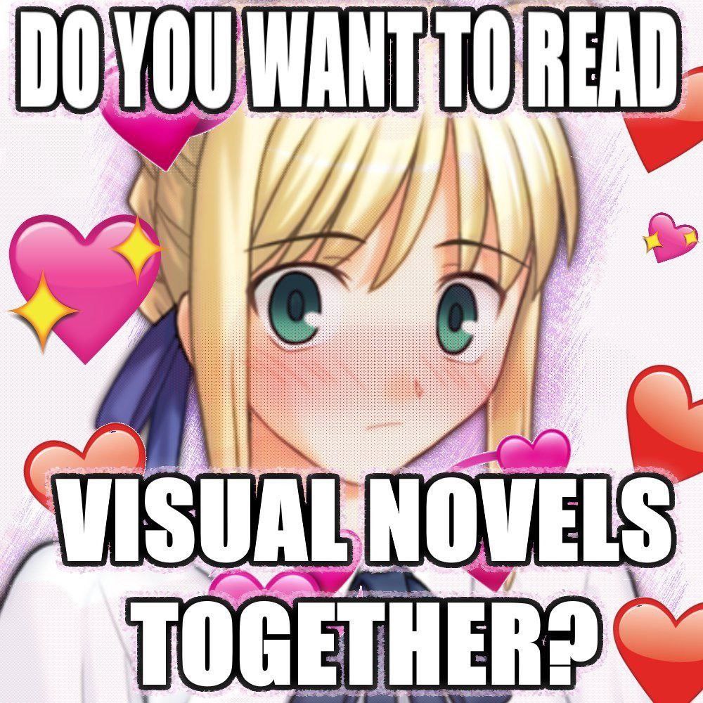 Аниме девушка предлагает читать визуальные новеллы вместе