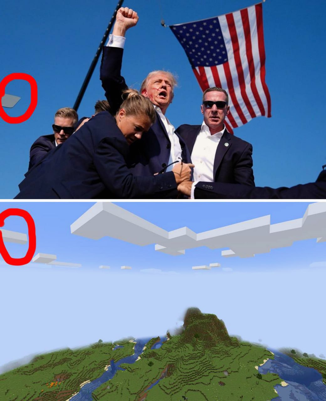 Трамп и Майнкрафт Дональд Трамп в реальной жизни и в Майнкрафте