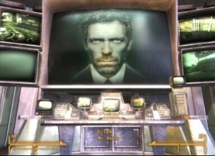 Доктор Хаус в Fallout New Vegas Доктор Хаус на экране терминала в Fallout New Vegas