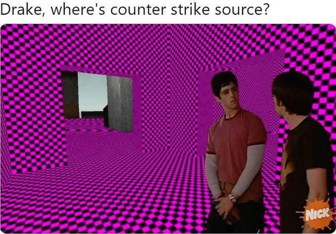 Дрейк, где Counter-Strike: Source? Дрейк, где Counter-Strike: Source в розовых и черных клетках?