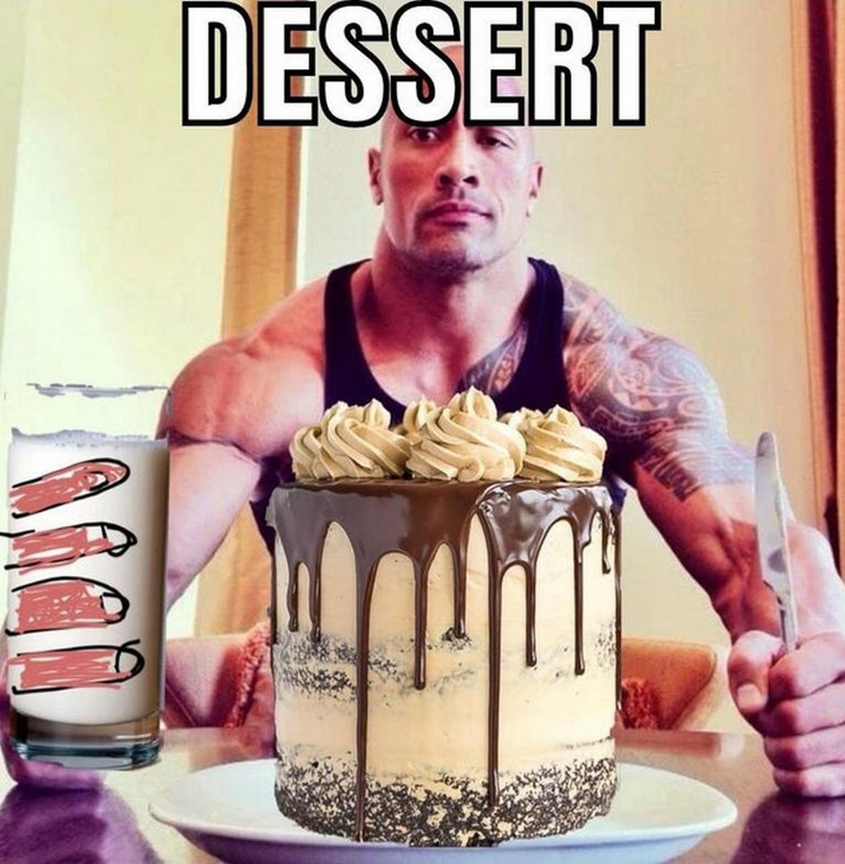 Дуэйн Скала Джонсон Dessert Дуэйн Скала Джонсон и мем Dessert