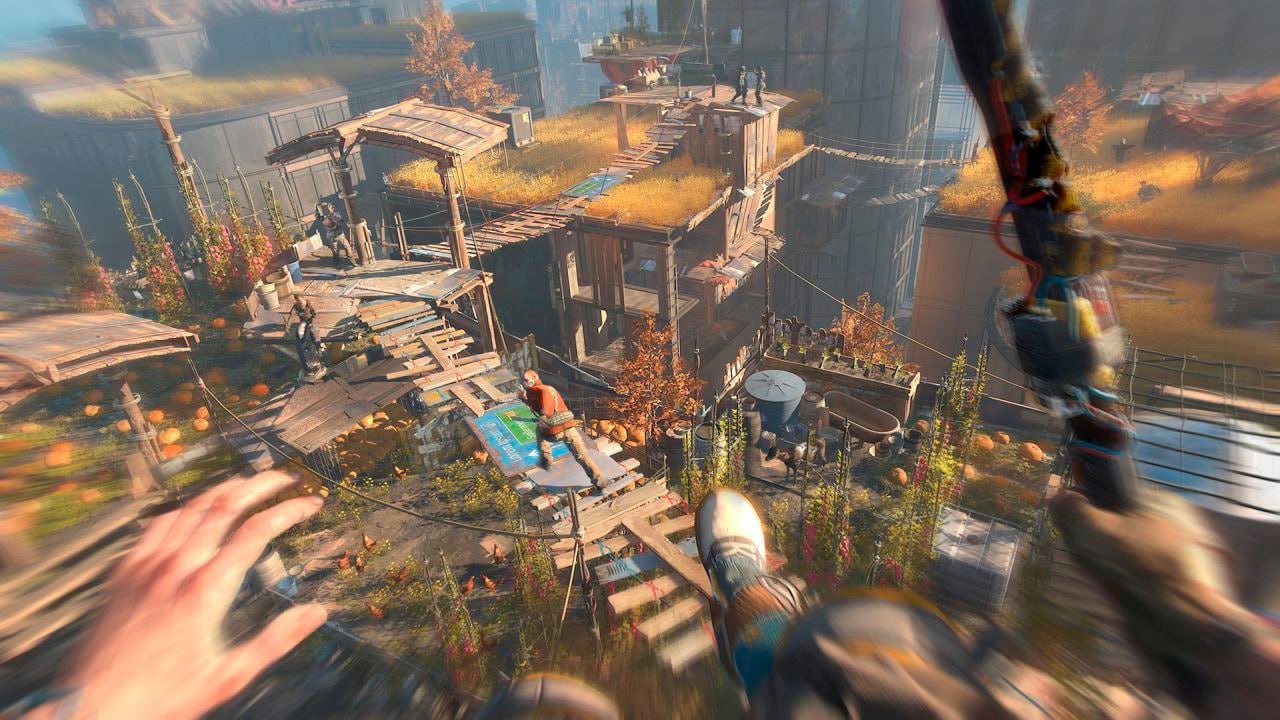 Прыжок в игре Dying Light 2 Первый взгляд на прыжок с высоты в игре Dying Light 2