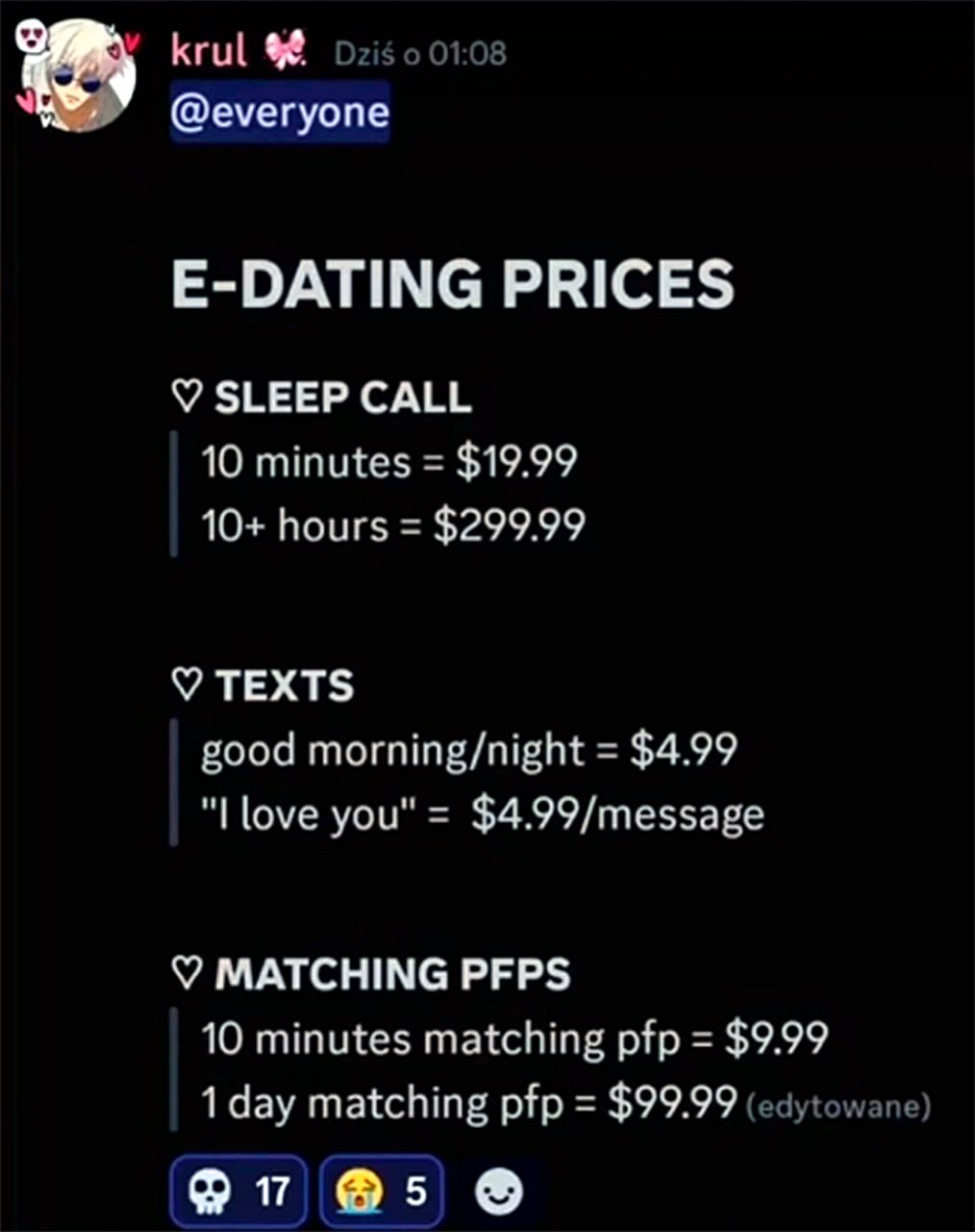 E-Dating Prices Цены на электронные свидания: прайс-лист на общение, звонки и совпадение аватарок
