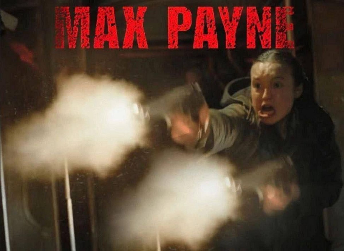 Элли как Макс Пейн Элли из The Last of Us стреляет с двух рук как Макс Пейн