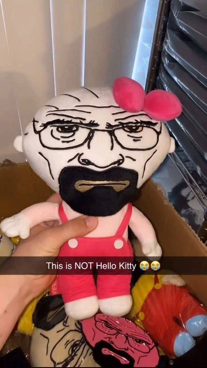 Это НЕ Hello Kitty Плюшевая игрушка Уолтера Уайта в образе Hello Kitty