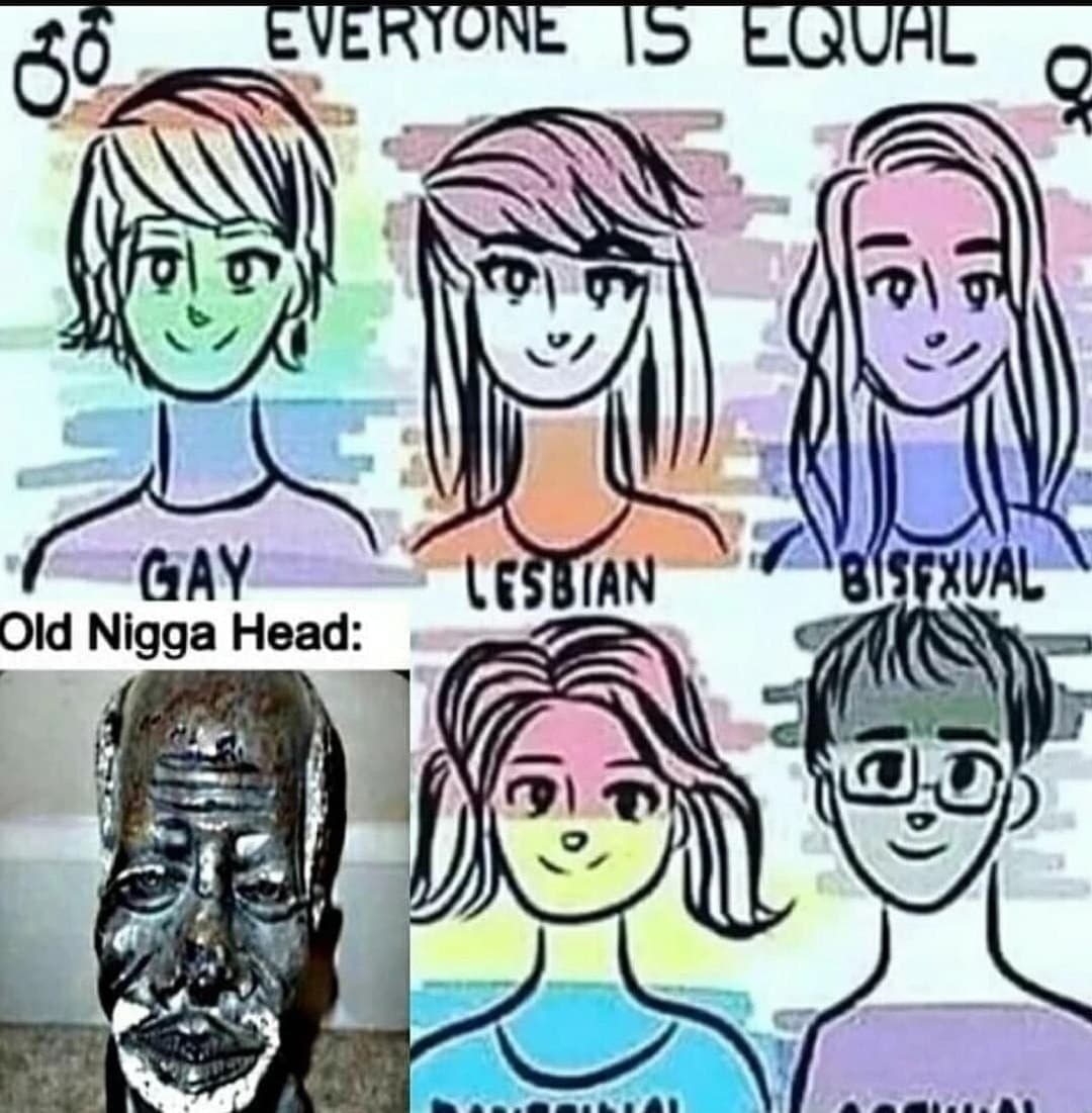 Everyone is equal, Old Nigga Head Мем про равенство и "Old Nigga Head"