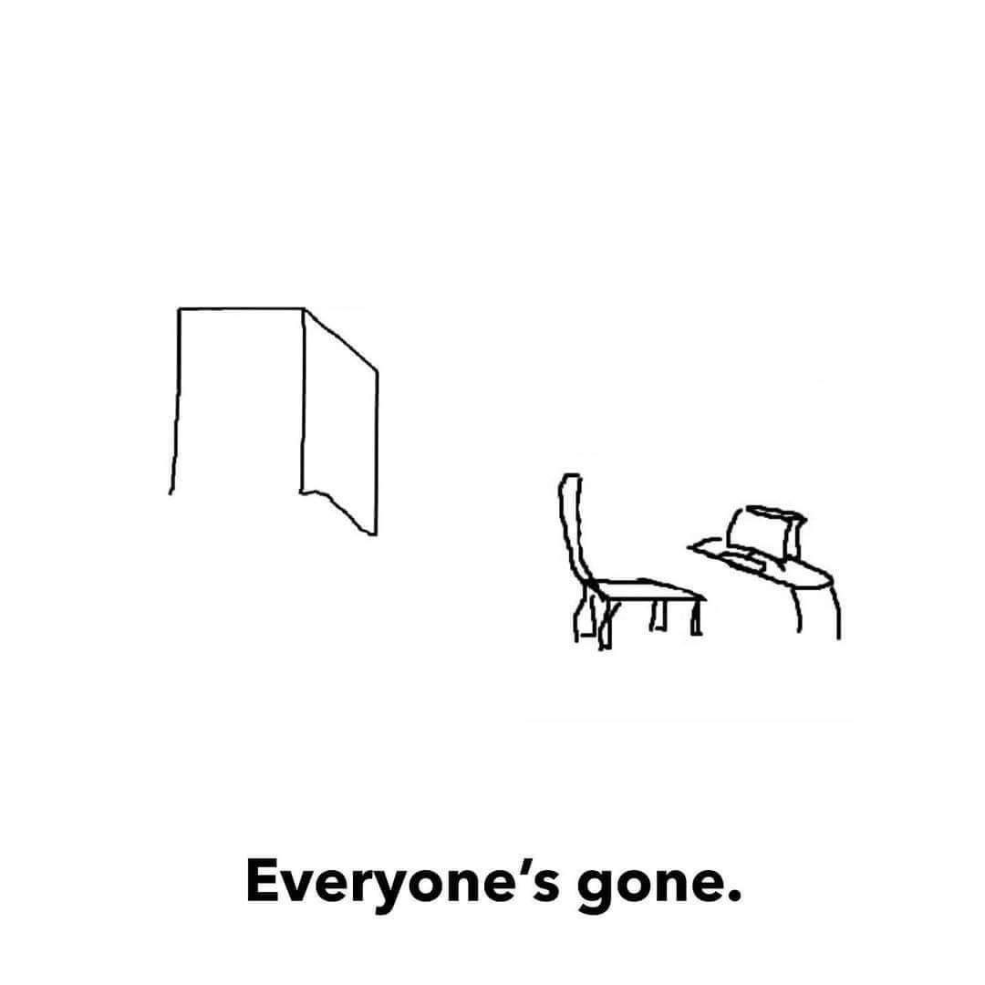 Everyone's gone Мем с надписью "Everyone's gone", нарисованный в стиле Paint