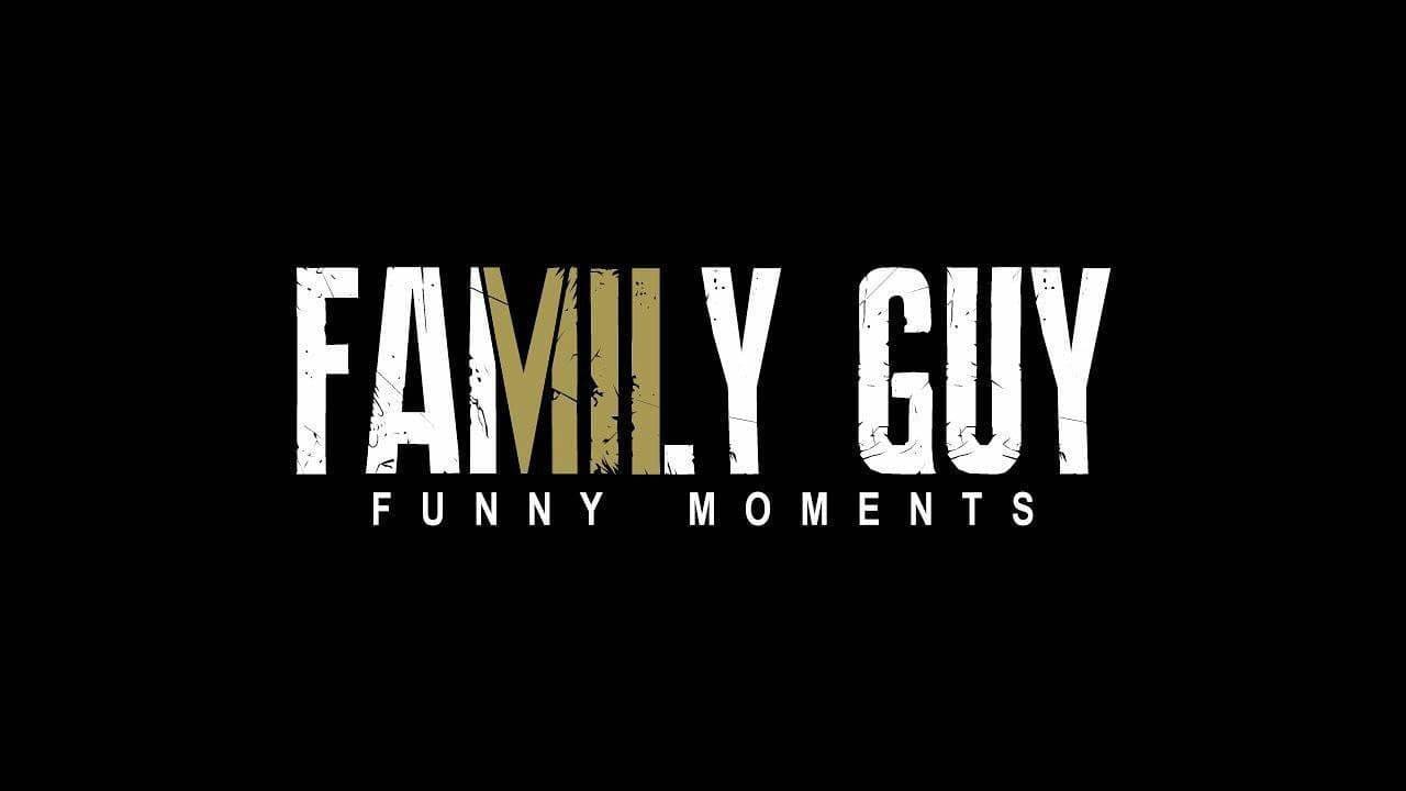 Family Guy Funny Moments Логотип Family Guy Funny Moments на черном фоне
