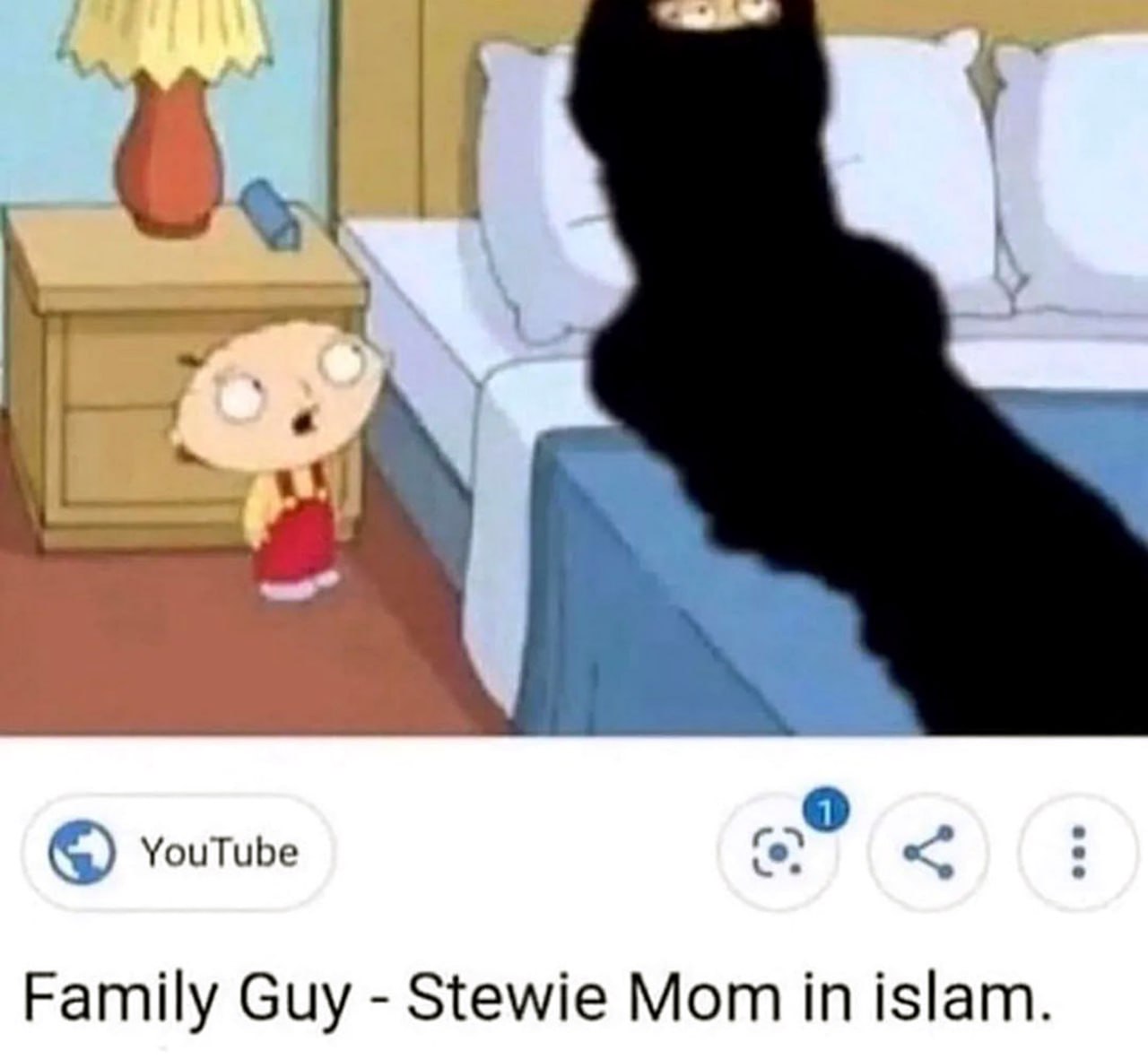 Family Guy - Stewie Mom in islam Стьюи Гриффин смотрит на Лоис Гриффин в исламской одежде