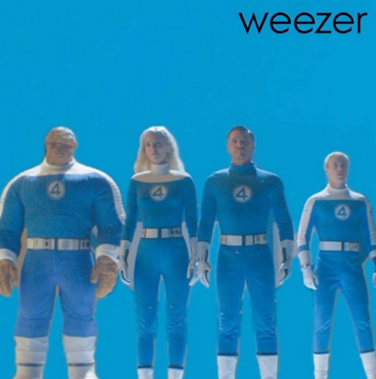 Фантастическая четверка Weezer Фантастическая четверка, переделанная под обложку альбома Weezer, синий альбом