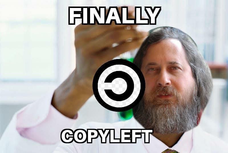 Finally copyleft Ричард Столлман представляет "copyleft"