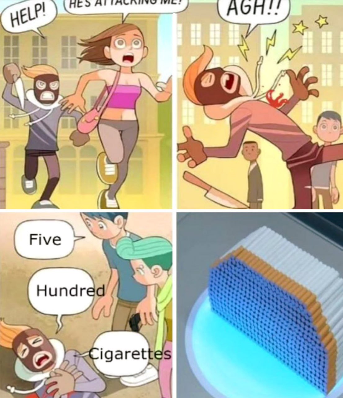Five hundred cigarettes Мем про пятьсот сигарет