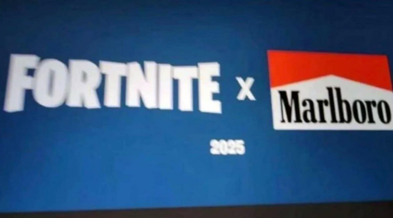Fortnite x Marlboro 2025 Коллаборация Fortnite и Marlboro с указанием 2025 года